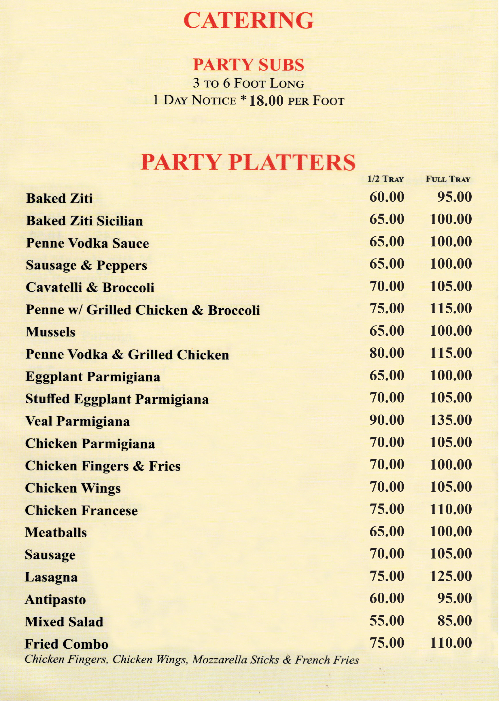 Party Trays